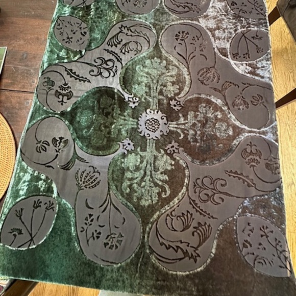 KEVIN O'BRIEN STUDIO VELVET/SILK/RAYON SCARF/WRAP - Picture 3 of 13